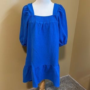 🧁 Scoop Oversized Ruffle Hem Dress